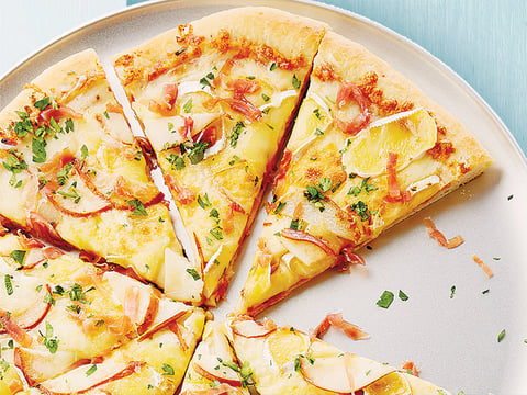 Pizza au Prosciutto, au Brie et aux Poires