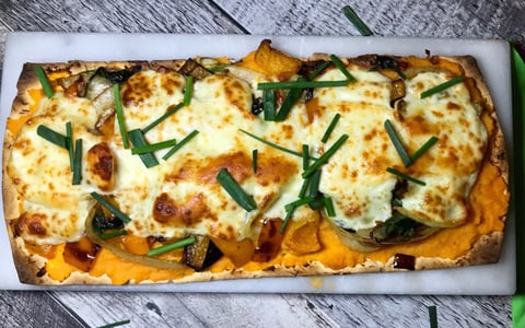 Pizza aux Légumes sur Patates Douces
