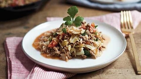 Poêlée de Boeuf Haché au Chou