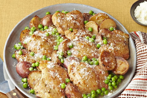 Poêlée de Poulet à L'ail à la Toscane