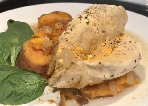 Poitrine de Poulet Farci au Fromage à L'autocuiseur