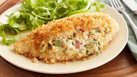 Poitrines de Poulet Farcies au Bacon, au Chili et au Fromage à la Crème