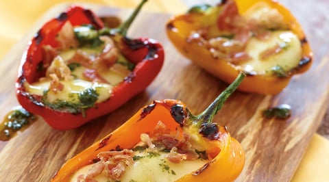 Poivrons Farcis Grillés à L'italienne avec Bocconcini Tre Stelle®