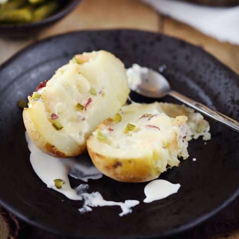 Pommes de Terre au Four Façon Tartiflette