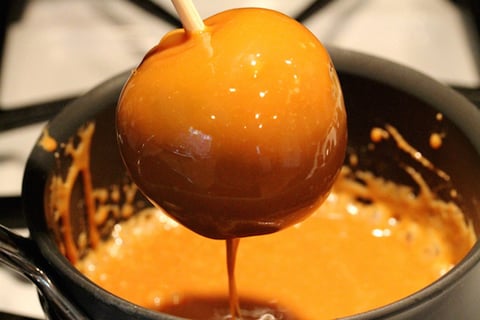 Pommes aux Caramel pour les Enfants
