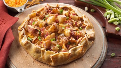 Pommes de terre au four et Bacon Galette