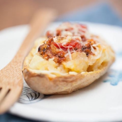 Pommes de Terre au Four Farcies aux Sardines et à la Tomate