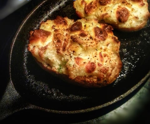 Pommes de Terre (farçies) au Fromage à la Crème et en Grains