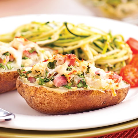 Pommes de Terre Farcies au Jambon