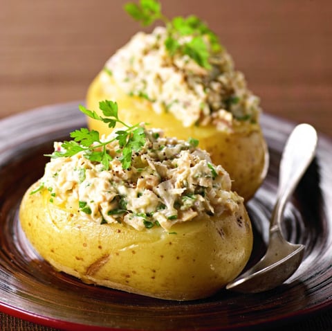 Pommes de Terre Farcies au Saumon