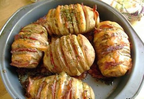 Pommes de Terre Papillon Cheddar-bacon