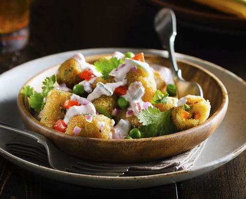 Pommes de Terre Râpées et Frites Tandoori Crémeuses