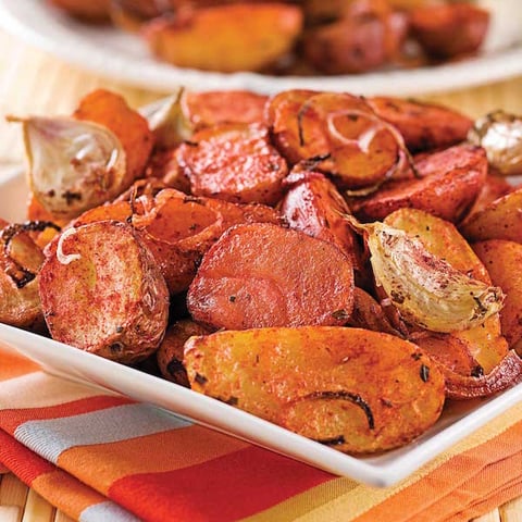 Pommes de Terre Tandoori et Ail Grillé
