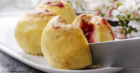 Pommes Surprises à la Gelée de Fraise