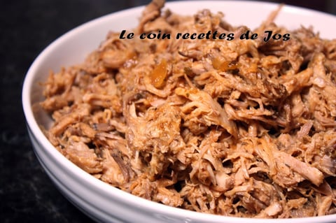 PORC EFFILOCHÉ À LA MIJOTEUSE