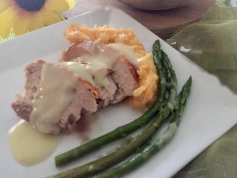 Longe de Porc Sauce au Vin blanc