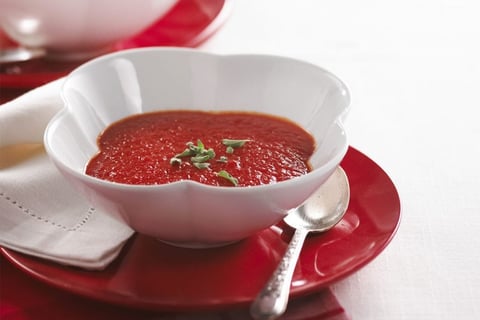 Potage aux Poivrons Rouges Rôtis