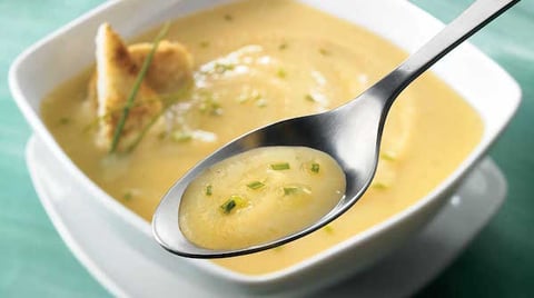 Potage de Navet et Poires à la Ciboulette