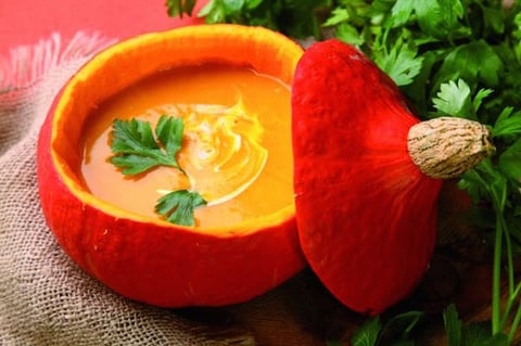 Potage Mixé à la Citrouille Orange et Cumin