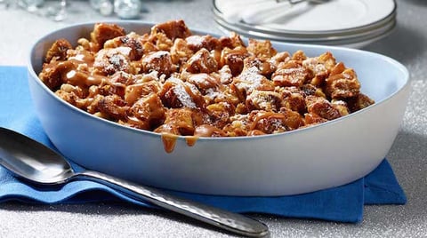 Pouding au Pain, Sauce au Caramel
