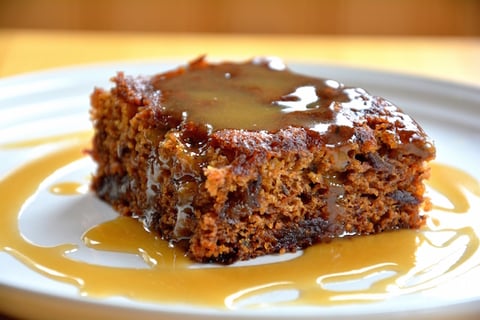Pouding aux Dattes Sauce au Caramel