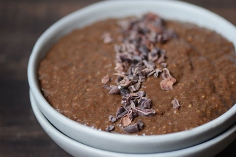 Pouding de Chia au Chocolat Noir