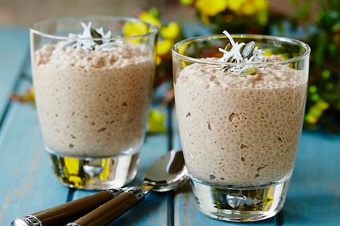 Pouding Matinal au Beurre D'arachide et aux Graines de Chia
