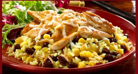 Poulet au Fromage et aux Haricots Noirs