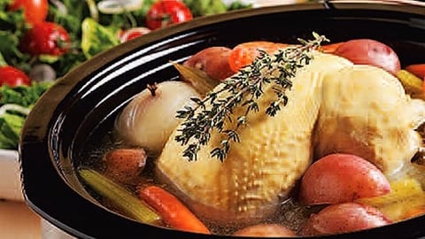 Poulet au Pot à L'ancienne pour Mijoteuse