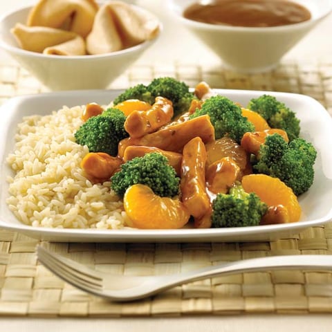 Poulet aux Mandarines et au Brocoli Parfait pour Deux