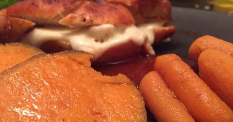 Poulet BBQ Farci au Fromage
