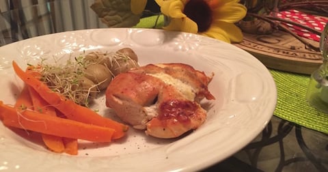 Poulet Farci au Mozzarella