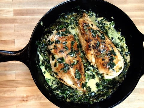 Poulet Florentine Crémeux Keto