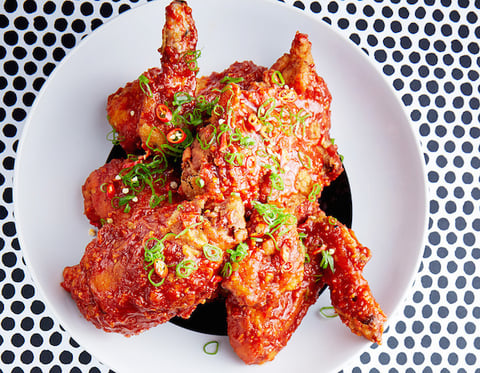 Poulet Frit Coréen Sauce Piquante