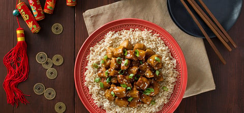 POULET GÉNÉRAL TSO AVEC RIZ