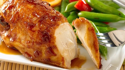 Poulet Glacé à L'orange et au Gingembre