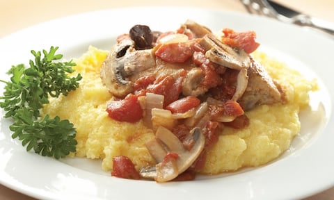 POULET MARENGO AVEC POLENTA