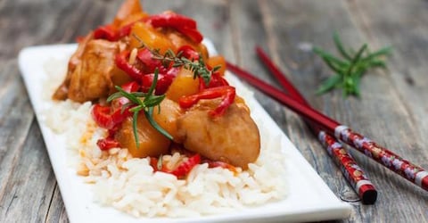 Poulet Pimenté à L'ananas pour Régime sans Sel