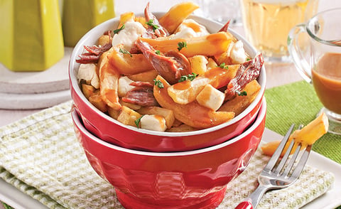 Poutine à l'effiloché de Canard Confit
