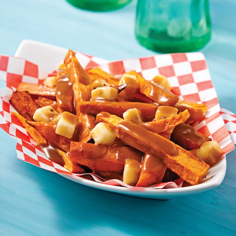 Poutine de Patates Douces au Monterey Jack