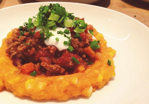 PURÉE DE PATATE DOUCE ET MAÏS