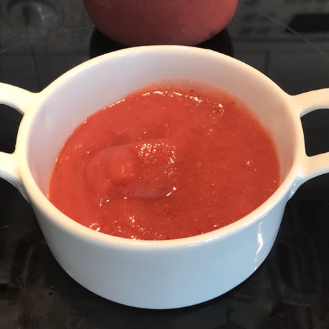 Purée de Pommes et de Fraises