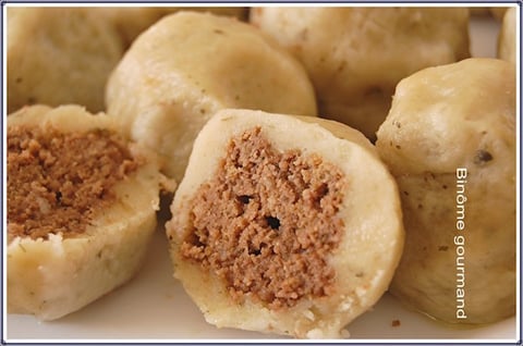 Pyzy z miesem ( Boulettes à la viande - recette Polonaise)