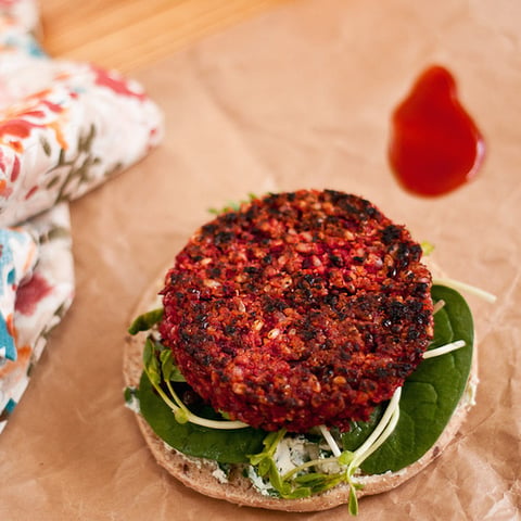 Quarter Pounder Beet Burger