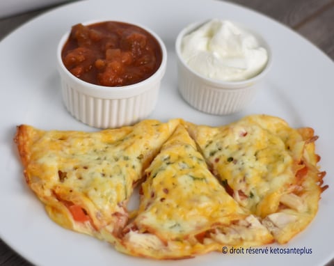 Quesadillas au Poulet Keto / Cétogène / Sans Gluten
