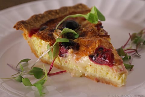 Quiche au Brie et aux Canneberges