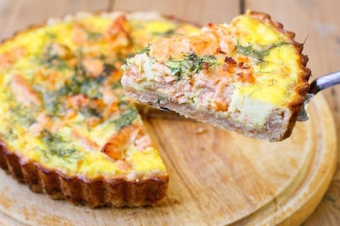 Quiche au Saumon Frais