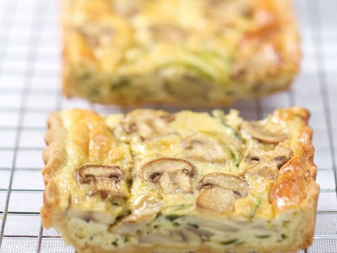 Quiche aux Courgettes et Champignons