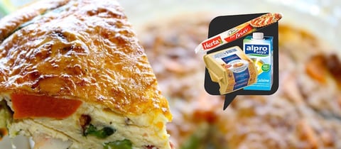 Quiche aux Poivrons et Poulet
