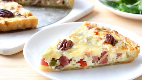 Quiche de Pays au Jambon et au Riz Sauvage